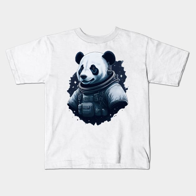 Astronaut Panda 02 Kids T-Shirt by rafaelbranco
